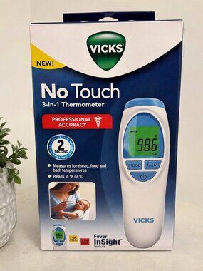 New Vicks No-Touch 3-in-1 Infrared Thermometer